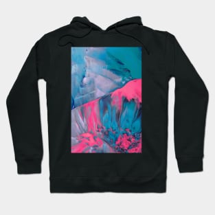 AM I REAL - Fluid Abstract Glitch Art Hoodie